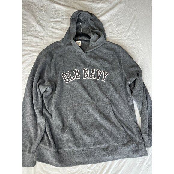Old Navy Mens Gray Hoodie‎ xLarge long sleeve pullover polyester lightweight - Picture 2 of 6